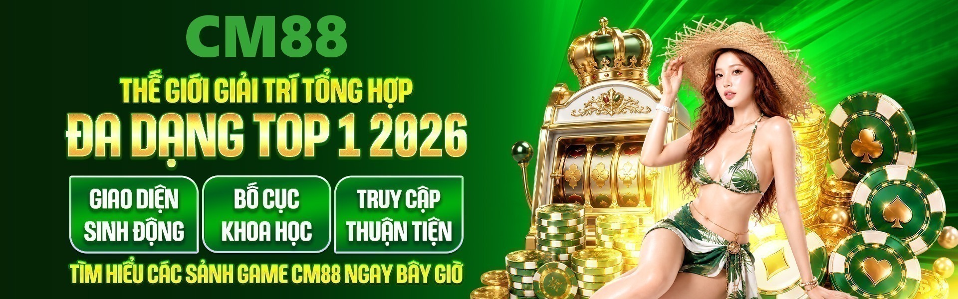 3. CM88 liên tục cập nhật sảnh casino với nhiều diện mạo khác nhau, mở rộng lựa chọn dành cho người chơi.
